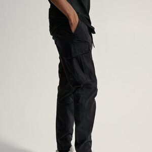 NEW H&M Slim Fit Cargo Joggers Denim Black Medium MSRP $50.00